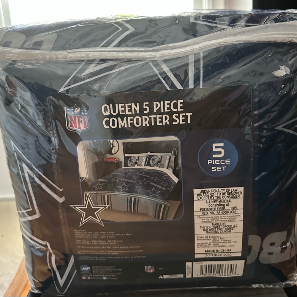 NFL Blue Comforter Set for Bedding